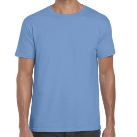 Gildan Softstyle felnőtt környakú póló - carolina blue