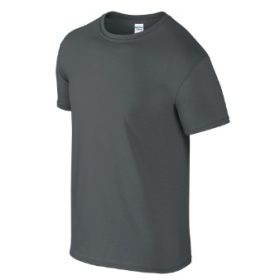 Gildan Softstyle felnőtt környakú póló - charcoal