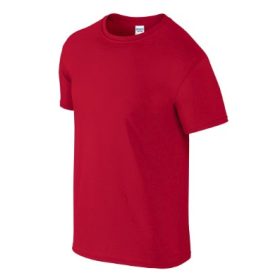Gildan Softstyle felnőtt környakú póló - cherry red
