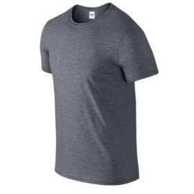 Gildan Softstyle felnőtt környakú póló - dark heather