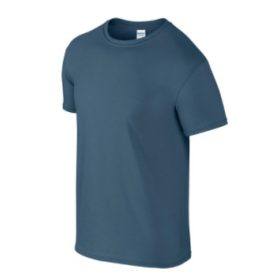 Gildan softstyle környakú póló - indigó kék