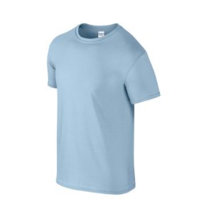Gildan softstyle környakú póló - light blue