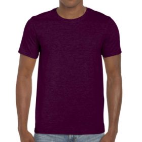 Gildan softstyle környakú póló - maroon