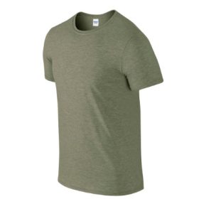 Gildan softstyle környakú póló - military green