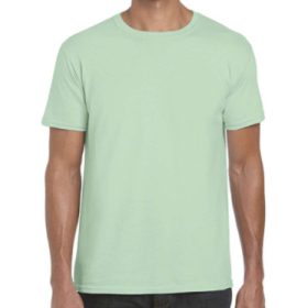 Gildan softstyle környakú póló - mint green