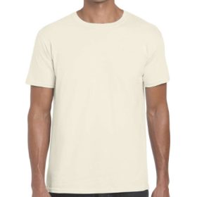 Gildan softstyle környakú póló - natural