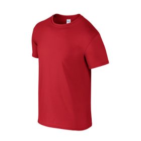 Gildan softstyle környakú póló - piros