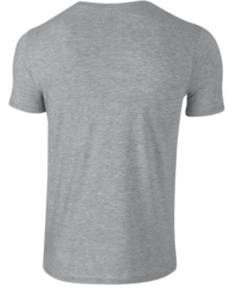 Gildan softstyle környakú póló - sport grey