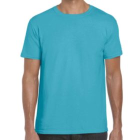 Gildan softstyle környakú póló - tropical blue