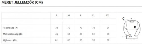 Gildan softstyle környakú hosszú ujjú póló - fehér