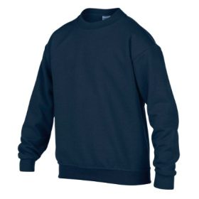 Gildan gyerek környakú pulóver - navy