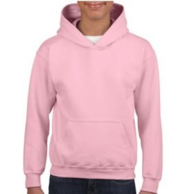 Gildan gyerek kapuncis, kenguruzsebes pulóver - light pink