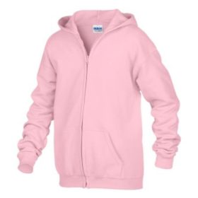 Gildan gyerek cipzáros kardigán - light pink