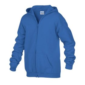 Gildan gyerek cipzáros kardigán - royal