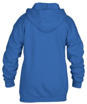 Gildan gyerek cipzáros kardigán - royal