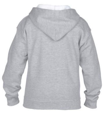 Gildan gyerek cipzáros kardigán - sport grey