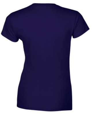 Gildan női környakú pamutpóló - cobalt