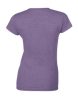 Gildan női környakú pamutpóló - heather purple