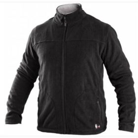 Granby fleece polár kabát /kardigán - fekete