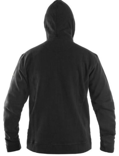 Harrison kapucnis pulóver - fekete/lime