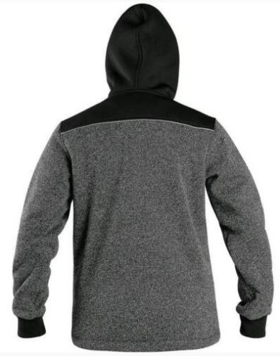 Indianapolis gyerek kapucnis, cipzáros pulóver - sötétszürke/fekete