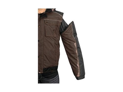 Irvine férfi bélelt kabát - barna/fekete