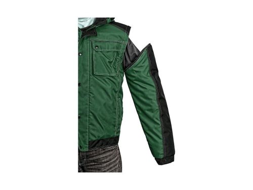 Irvine férfi bélelt kabát - zöld/fekete