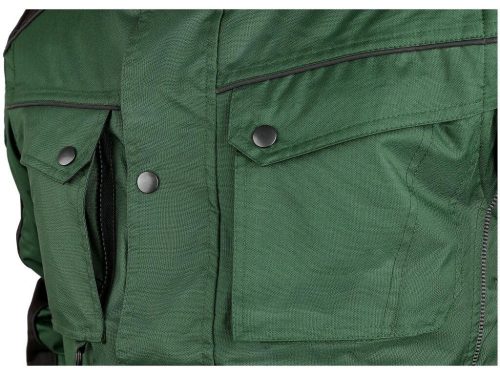 Irvine férfi bélelt kabát - zöld/fekete