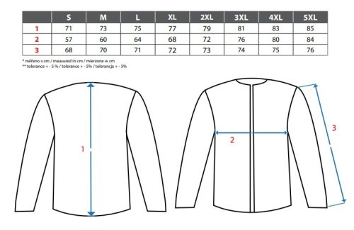 Irvine férfi bélelt kabát - piros/fekete