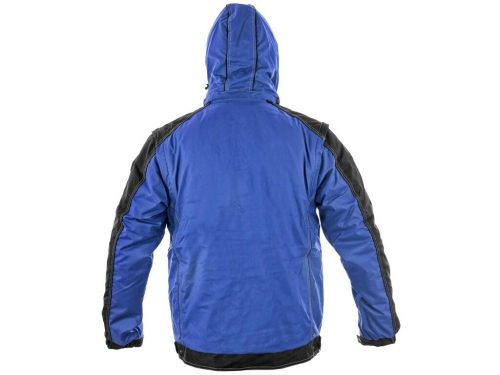 Irvine bélelt férfi kabát - királykék/fekete