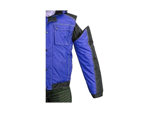 Irvine bélelt férfi kabát - királykék/fekete