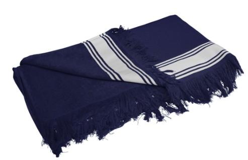 Kariban fouta / strandkendő és törölköző - navy/fehér