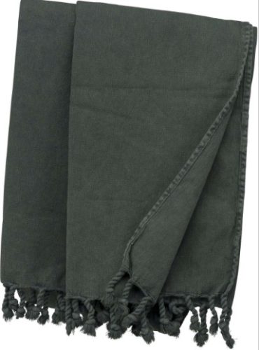 Kariban Vintage strandkendő és törölköző - graphite szürke