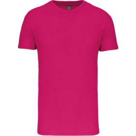   Kariban bio és környezetbarát gyerek környakú póló - fuchsia