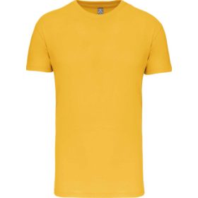   Kariban bio és környezetbarát gyerek környakú póló - yellow