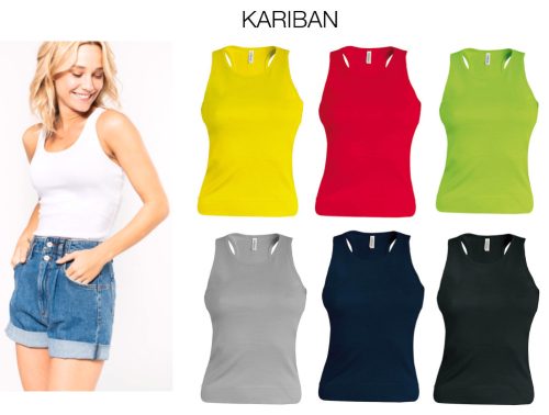 Angelina női sport-trikó - fehér