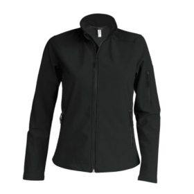 Női softshell kabát - fekete színben