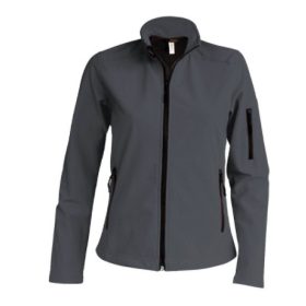 Női softshell kabát - titanium szürke színben