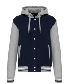 Kariban uniszex kabát - navy/szürke/fehér