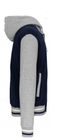 Kariban uniszex kabát - navy/szürke/fehér