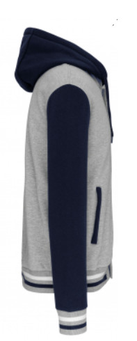 Kariban uniszex kabát - szürke/navy/fehér