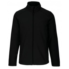 Kariban férfi softshell kabát - fekete