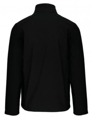 Kariban férfi softshell kabát - fekete