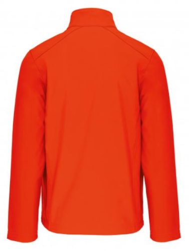 Kariban férfi softshell kabát - fluo narancs