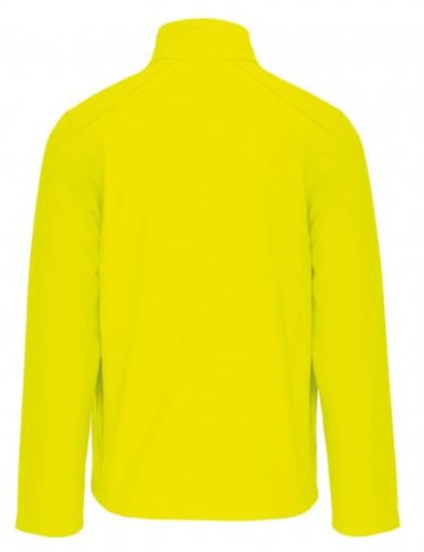 Kariban férfi softshell kabát - neon sárga