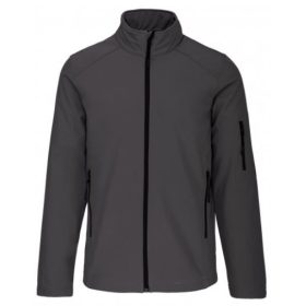 Kariban férfi softshell kabát - titánium
