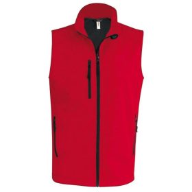 Férfi softshell mellény - piros