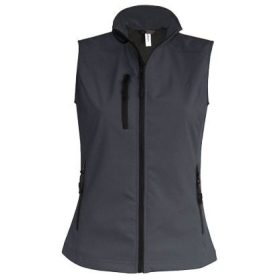 Női softshell mellény - titanium