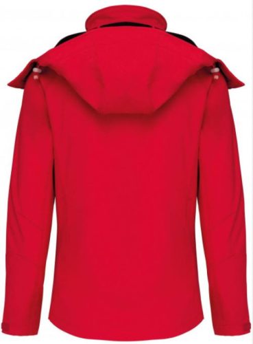 Kariban 3 rétegű nő softshell kabát - piros