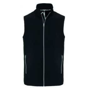 Kariban férfi mikropolás mellény - fekete